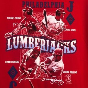 NWT MLB Players Choice Philadelphia Phillies Lumberjacks Tee, XL